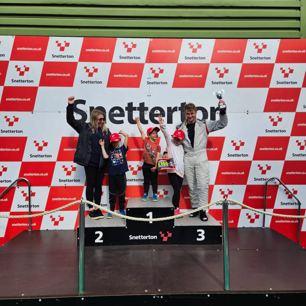 Sharing podium at Snetterton with my family