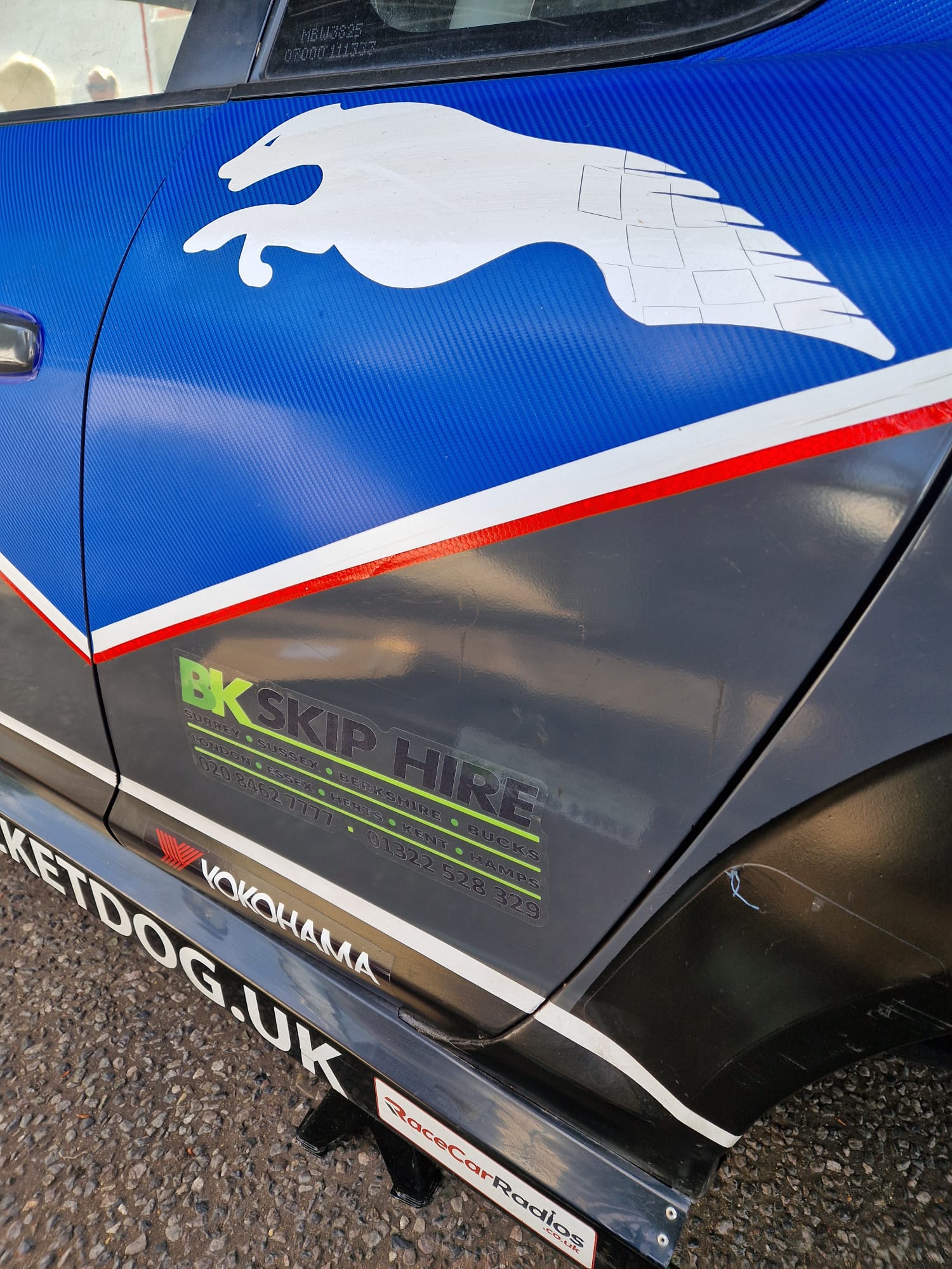 BK Skip Hire BK Skip Hire Mazda Rx-8 brands hatch gp. GT World challenge Europe