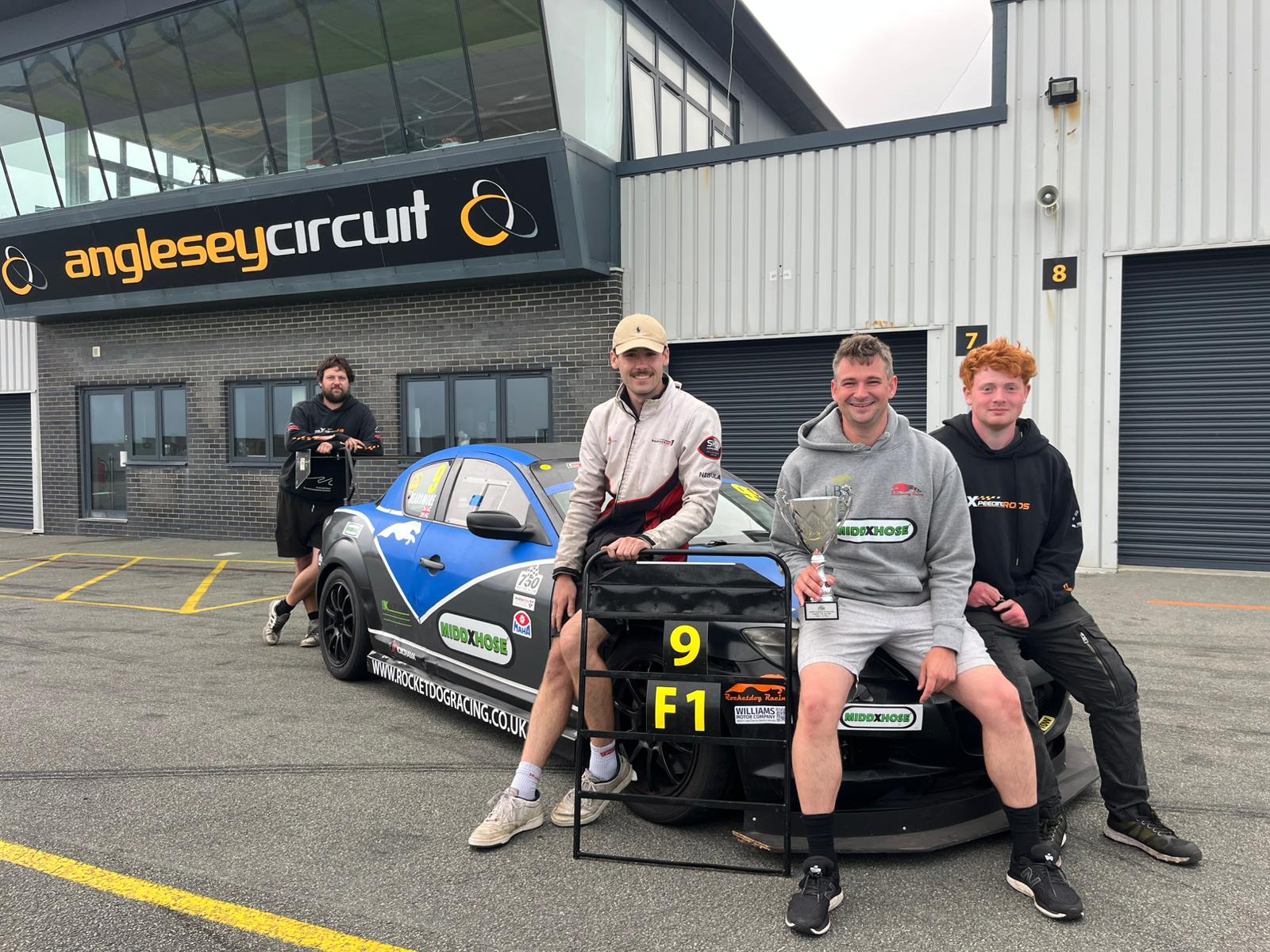 Victory at anglesey race track mazda rx8
